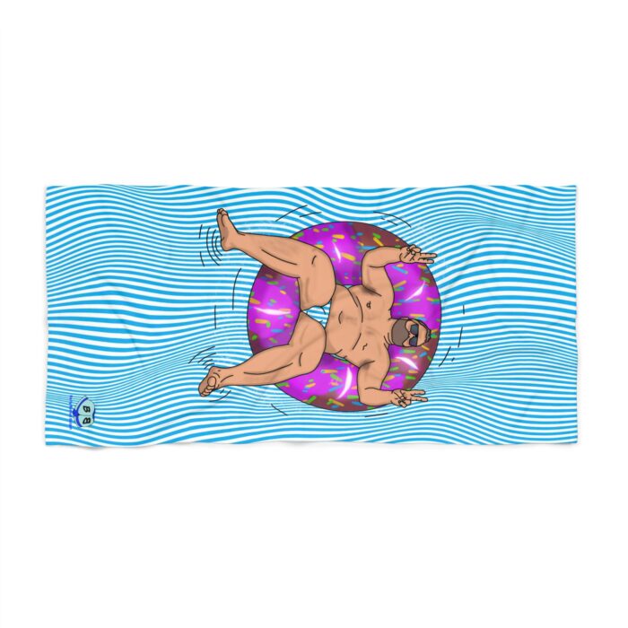 Beach Towel - Peace, Love, and Doughnuts