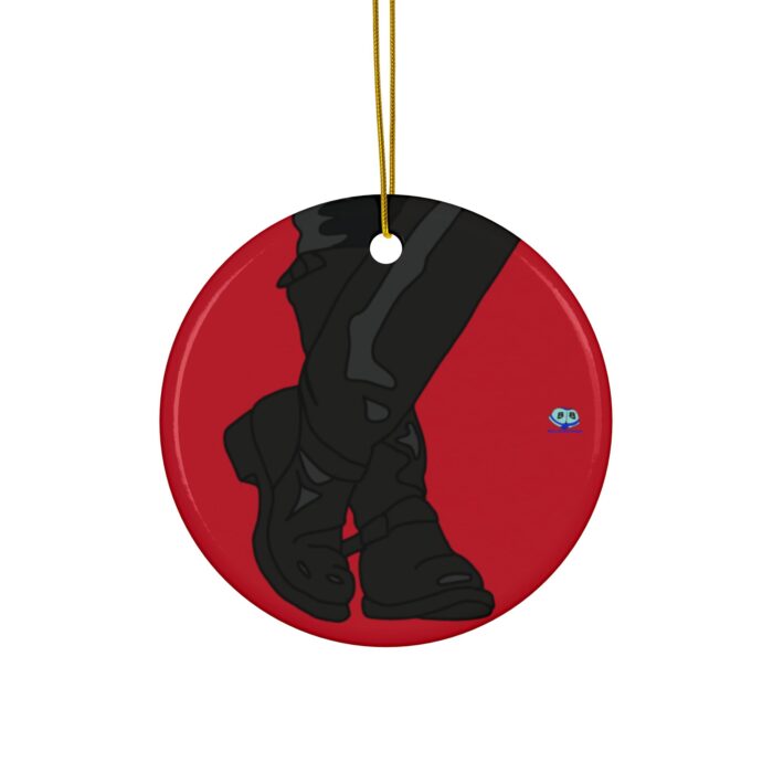 Ceramic Ornament - Leather Boots