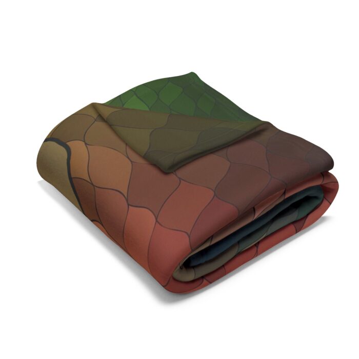 Arctic Fleece Blanket - Snake Skin Ottoman - Image 3