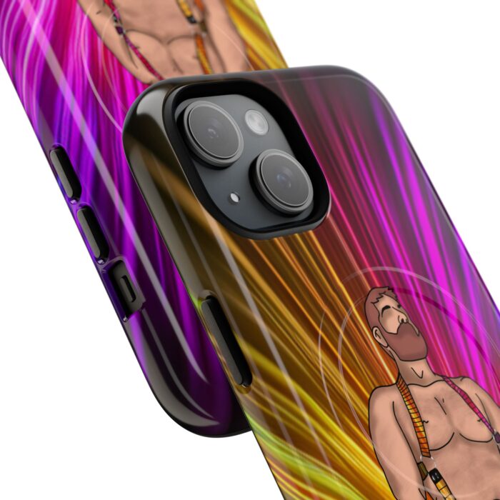 Tough Magnetic iPhone Cases - Neon Circuit - Image 2