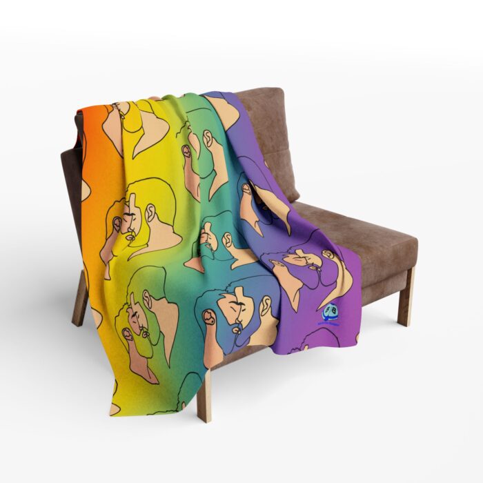 Arctic Fleece Blanket - Bearded Kiss - Image 4
