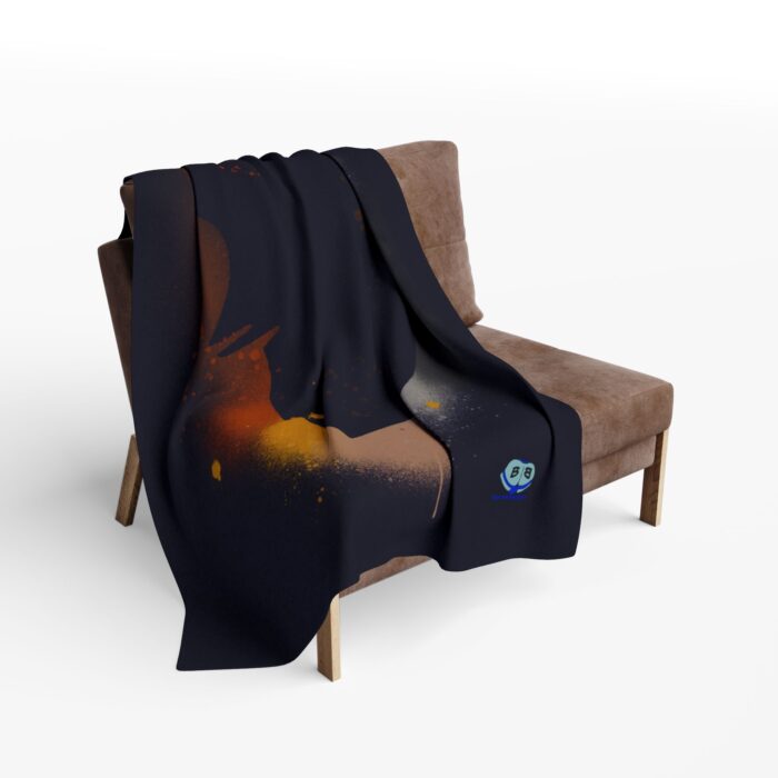 Arctic Fleece Blanket - Bear Paint - Image 4