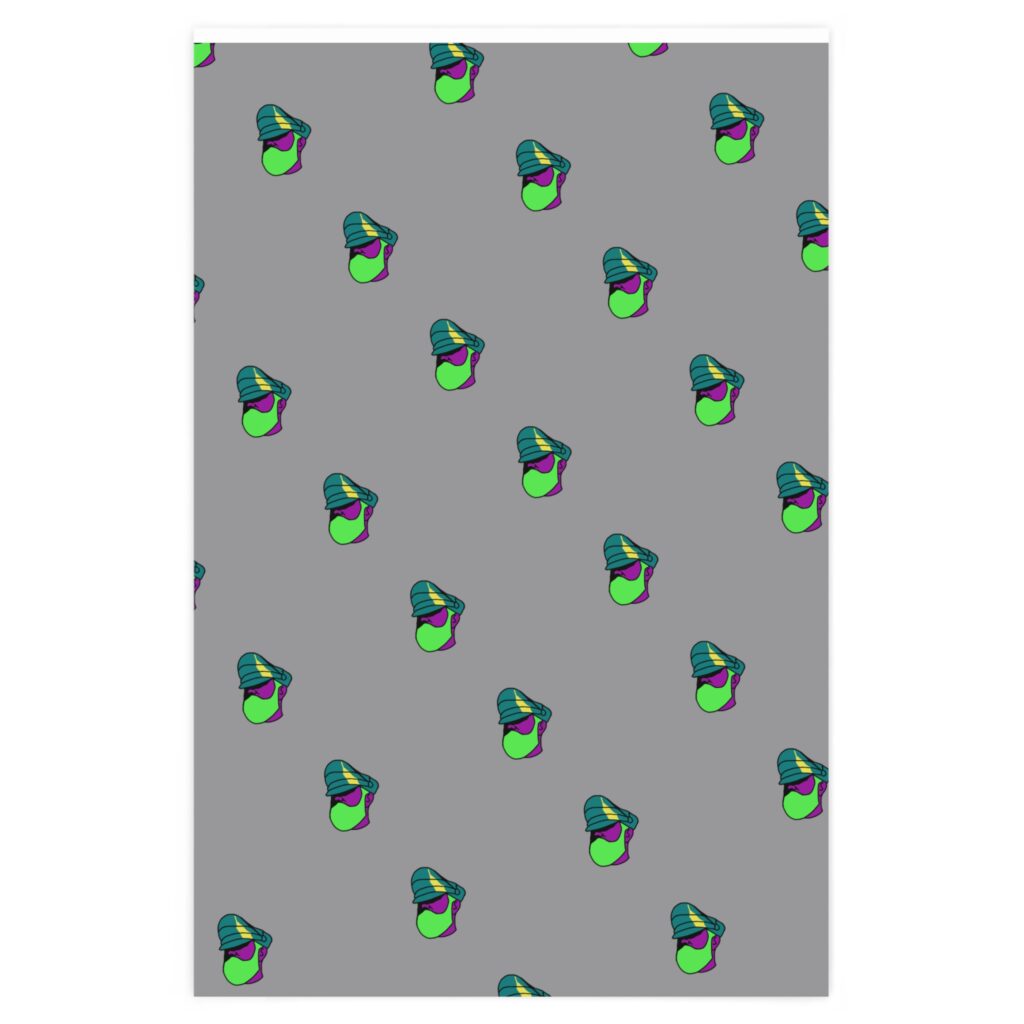 Wrapping Paper - Pop Art Daddy on silver