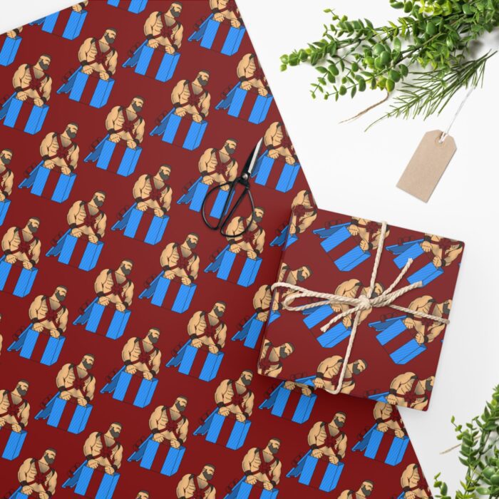 Wrapping Paper - Gifted on Dark Red - Image 2