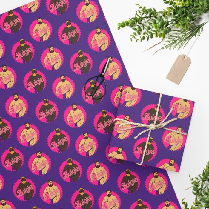 Wrapping Paper - Bulgie on Purple - Image 2
