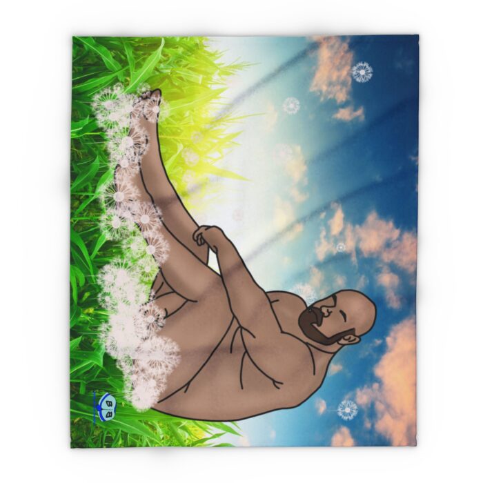 Arctic Fleece Blanket - Dandelions - Image 6