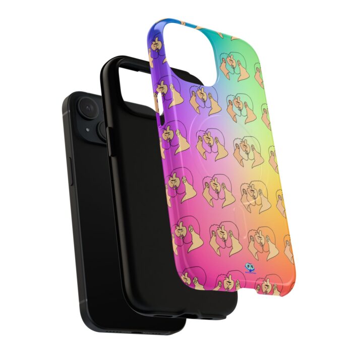 Tough Magnetic iPhone Cases - Bearded Kiss - Image 3
