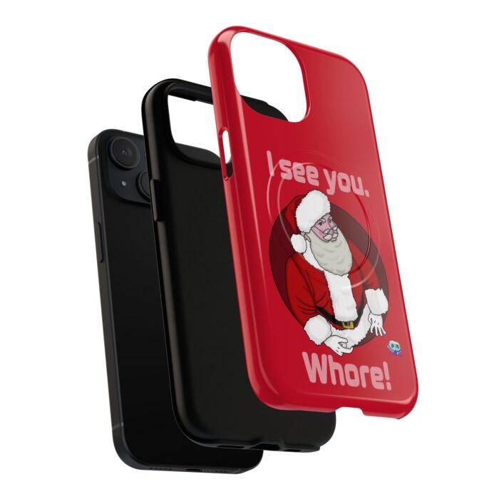 Tough Magnetic iPhone Cases - Santa Sees You - Image 3