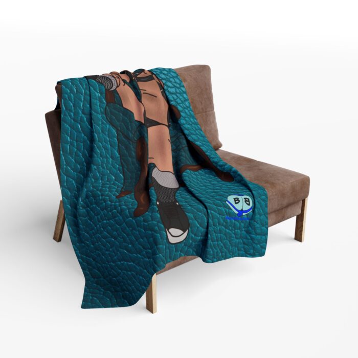 Arctic Fleece Blanket - Leather Chair - Image 4