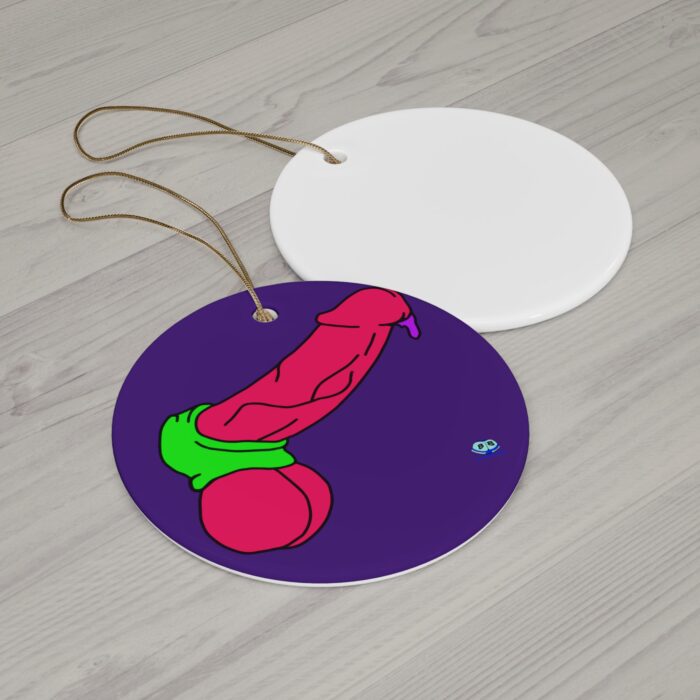 Ceramic Ornament - Cock and Ball Stretcher Pop Art - Image 2