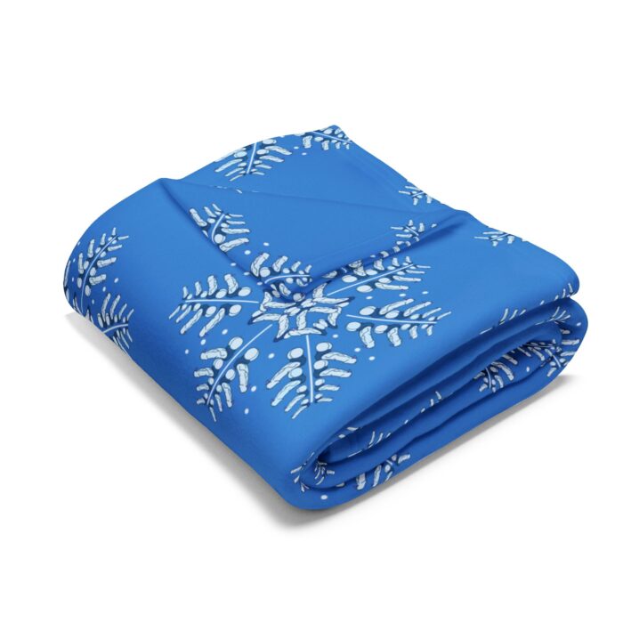 Arctic Fleece Blanket - Snowflake - Image 3