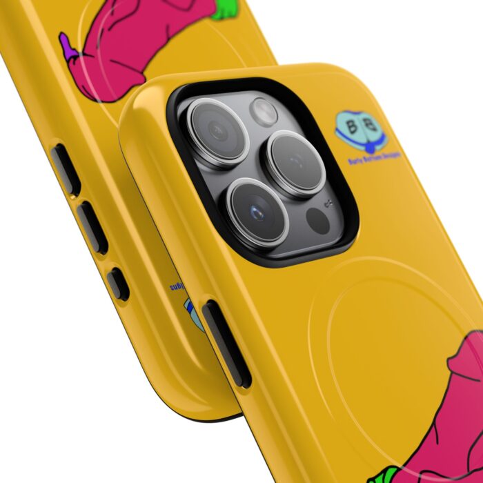Tough Magnetic iPhone Cases - Pop Art Cock and Ball Stretcher - Image 5