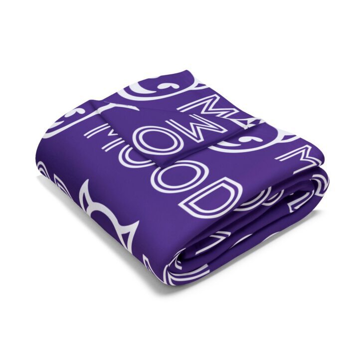 Arctic Fleece Blanket - Mood Devil Emoji - Image 7
