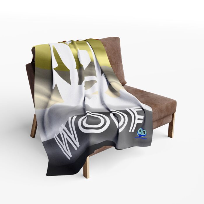 Arctic Fleece Blanket - Woof Geo-Bear - Image 8
