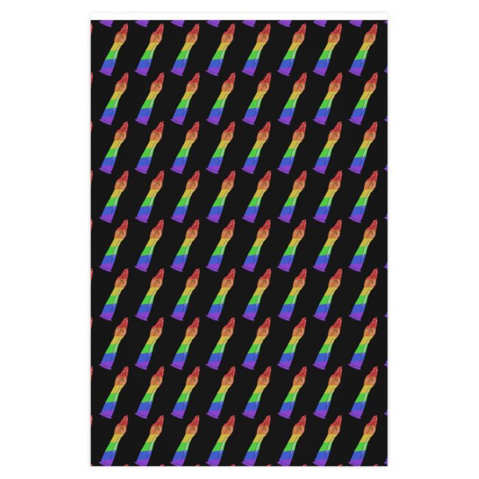 Wrapping Paper - Handy Stripes on Black