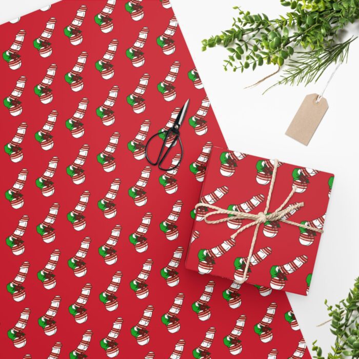 Wrapping Paper - Peppermint Dick on Red - Image 4