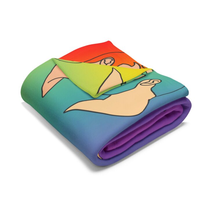 Arctic Fleece Blanket - Bearded Kiss - Image 3