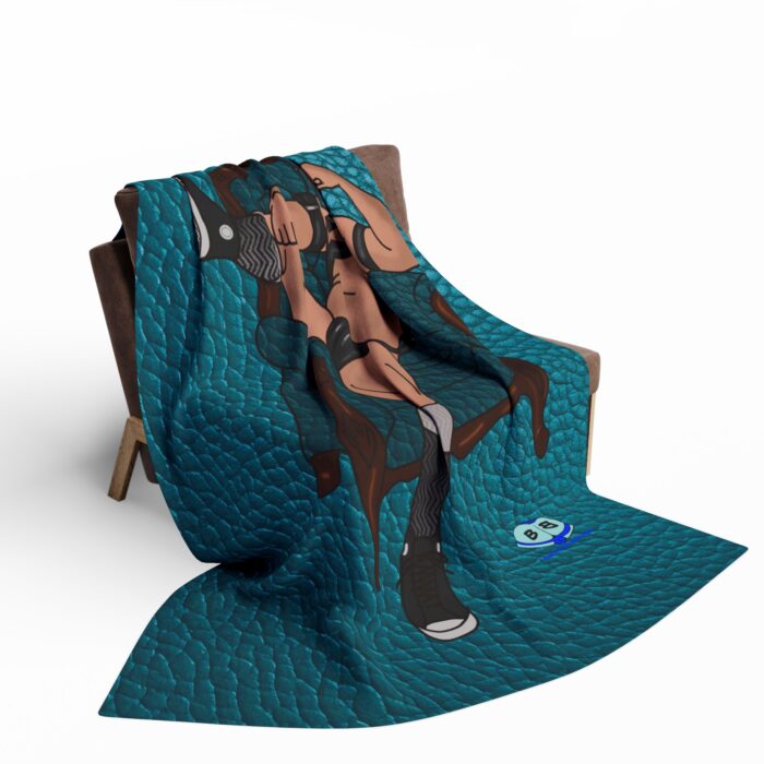 Arctic Fleece Blanket - Leather Chair - Image 8