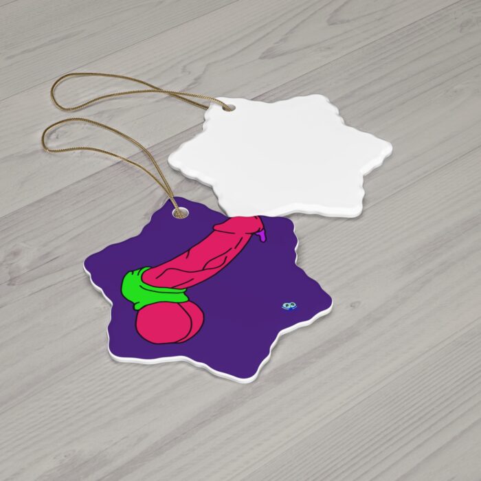 Ceramic Ornament - Cock and Ball Stretcher Pop Art - Image 5