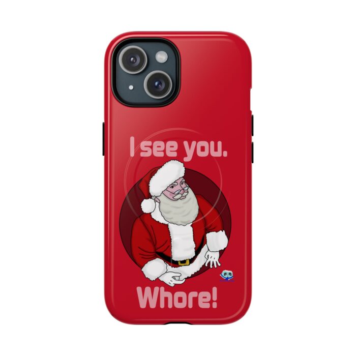 Tough Magnetic iPhone Cases - Santa Sees You