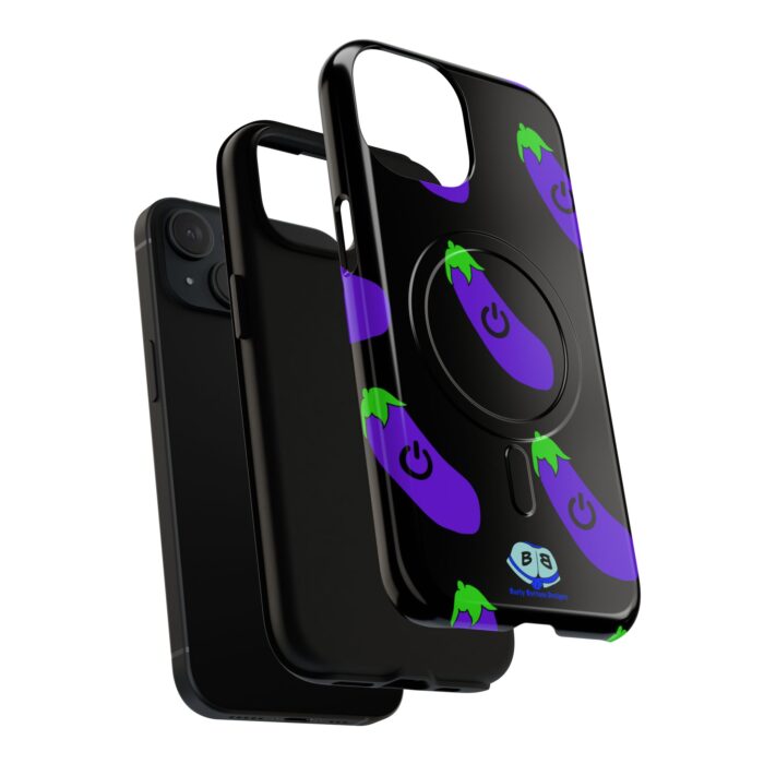Tough Magnetic iPhone Cases - Power Top / Eggplant - Image 3