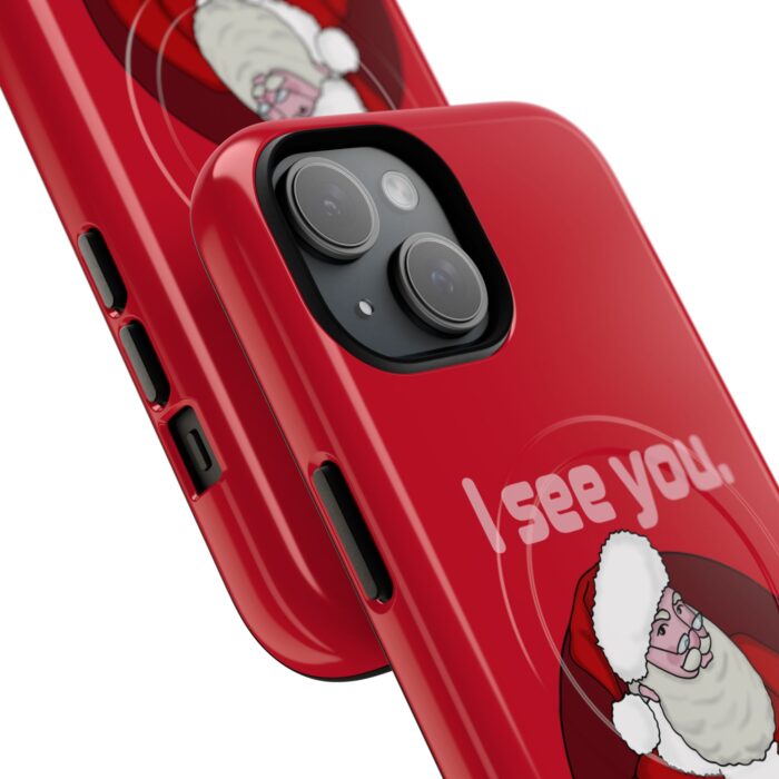 Tough Magnetic iPhone Cases - Santa Sees You - Image 2