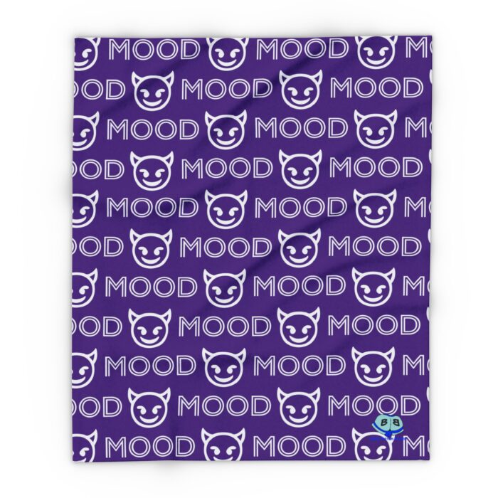 Arctic Fleece Blanket - Mood Devil Emoji - Image 5