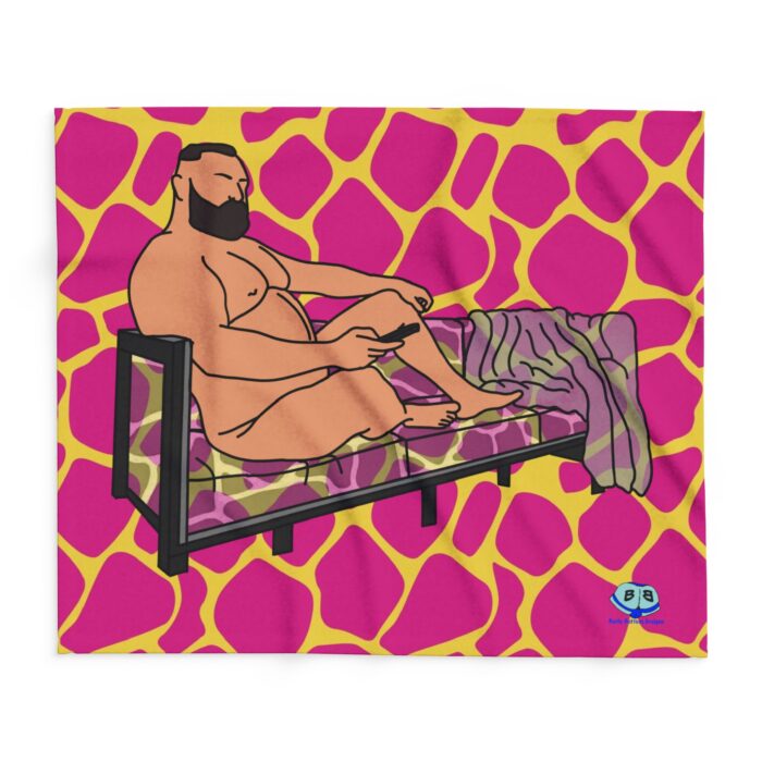 Arctic Fleece Blanket - Giraffe Couch - Image 5