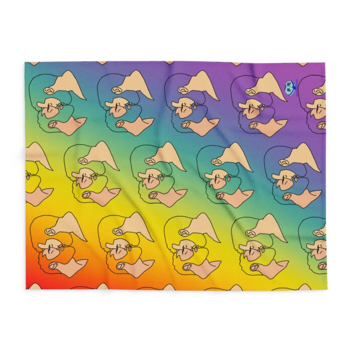 Arctic Fleece Blanket - Bearded Kiss - Image 5