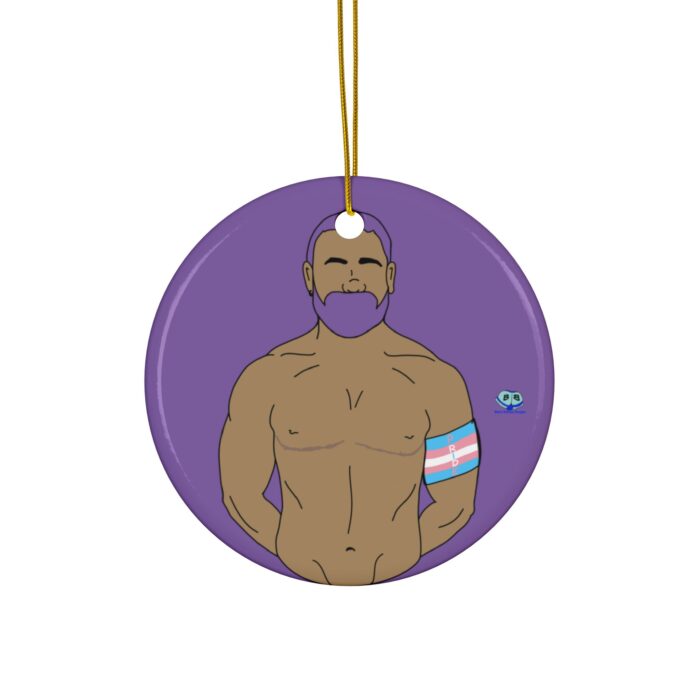 Ceramic Ornament - Trans Pride