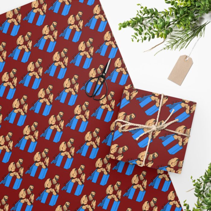 Wrapping Paper - Gifted on Dark Red - Image 4