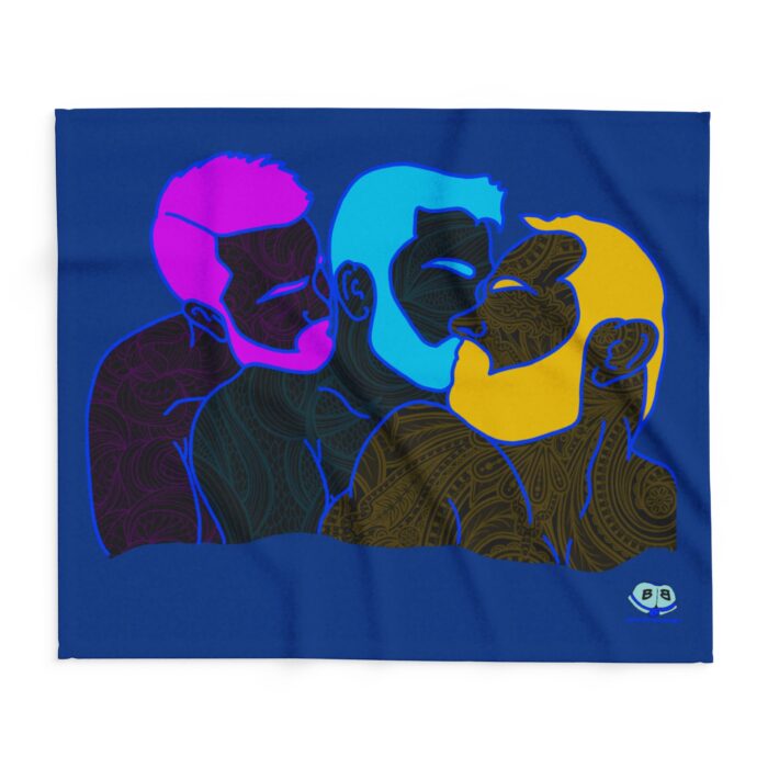 Arctic Fleece Blanket - Throuple Pop Art - Image 6