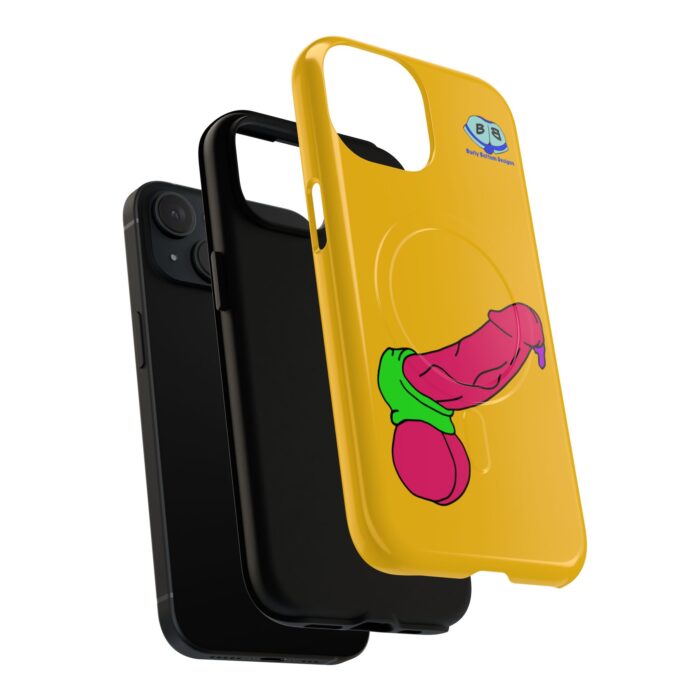 Tough Magnetic iPhone Cases - Pop Art Cock and Ball Stretcher - Image 3