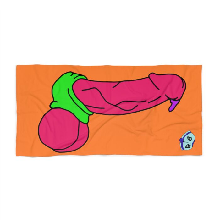 Beach Towel - Pop Art Cock and Ball Stretcher