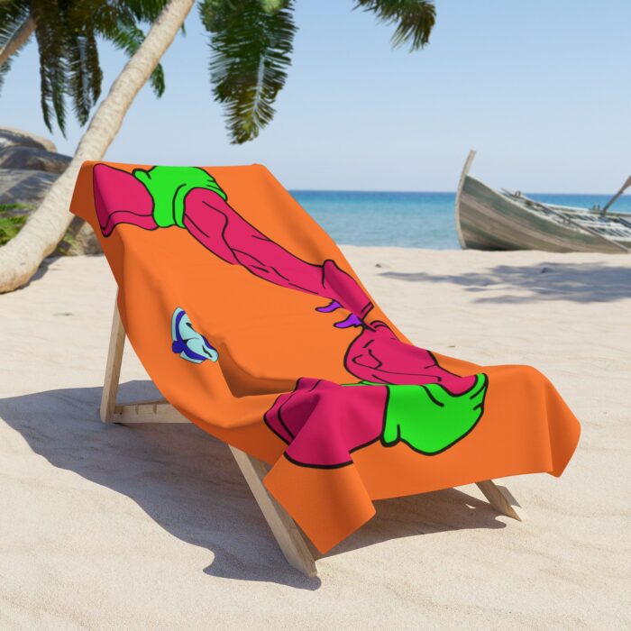 Beach Towel - Pop Art Cock and Ball Stretcher Double Dong - Image 2