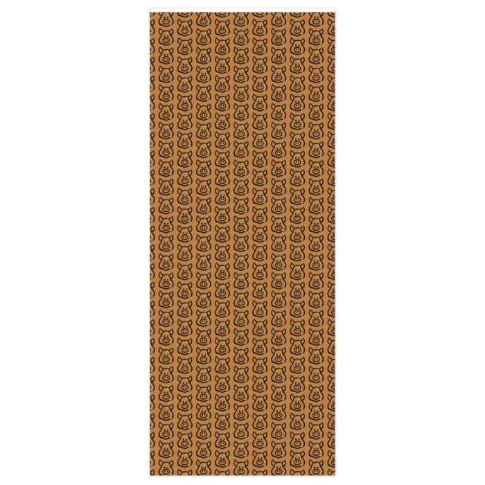 Wrapping Paper - Cum Pig on Light Brown - Image 3