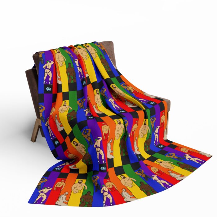 Arctic Fleece Blanket - Pride Columns - Image 4
