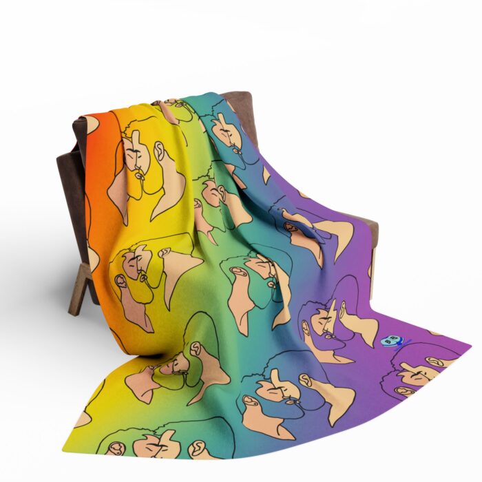 Arctic Fleece Blanket - Bearded Kiss - Image 8
