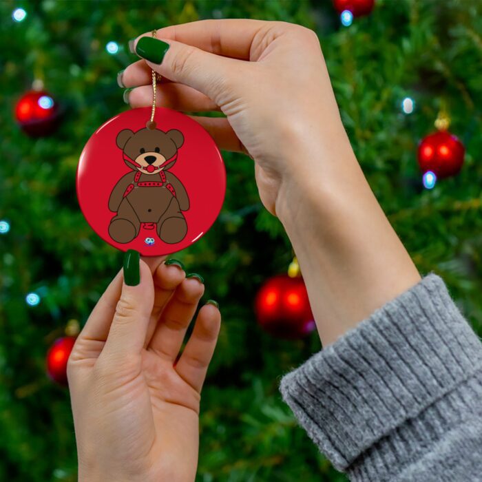 Ceramic Ornament - Gagged Teddy Bear (Butt Plug) - Image 3
