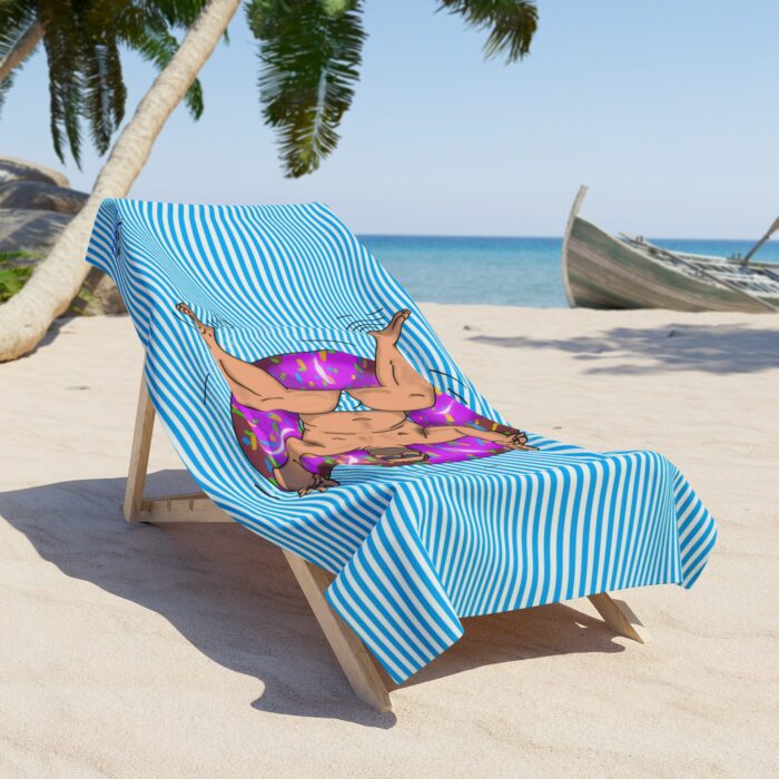 Beach Towel - Peace, Love, and Doughnuts - Image 2