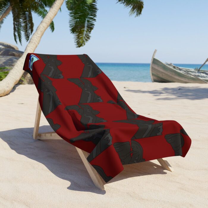 Beach Towel - Leather Boots - Image 2