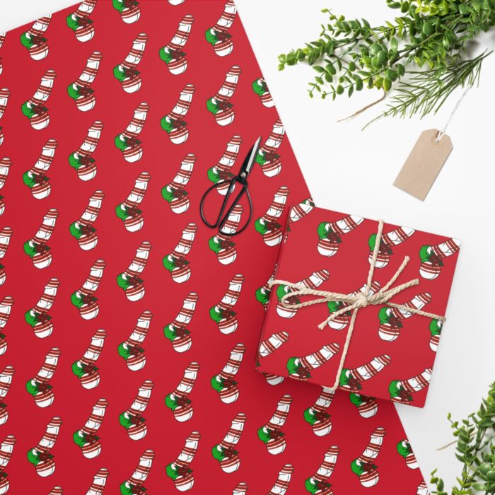 Wrapping Paper - Peppermint Dick on Red - Image 2