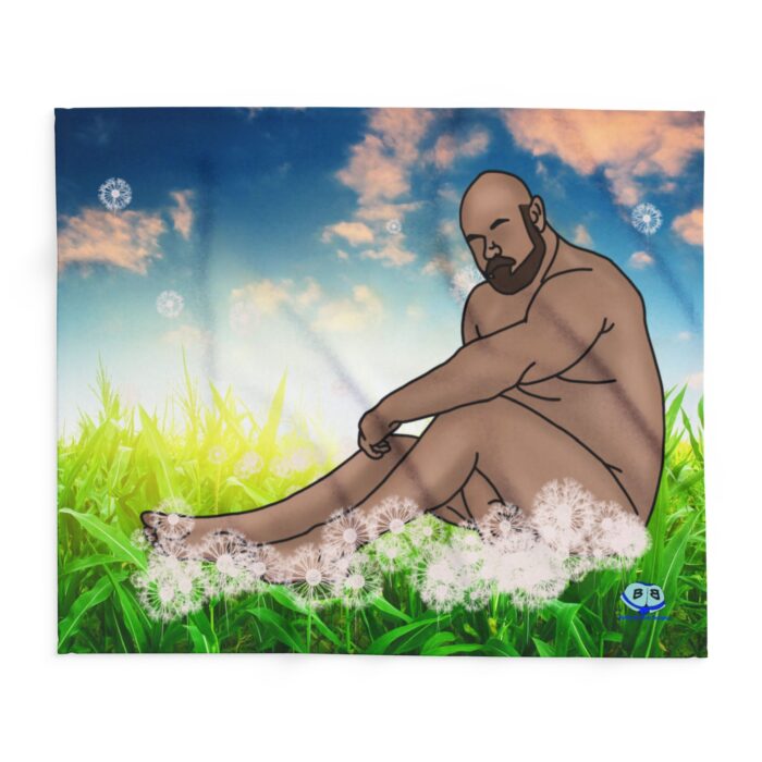 Arctic Fleece Blanket - Dandelions - Image 5