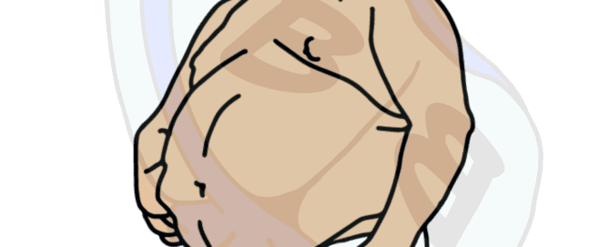 Describing subject of a drawing: No body shaming here!  We love men of all shapes