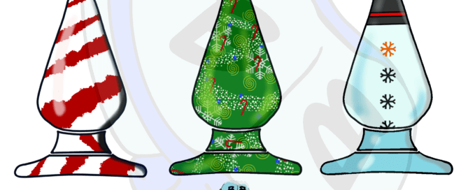 Describing subject of a drawing: Everyone wants their stockings to get stuffed for the holidays......this is for the discerning bottom who needs a little more!