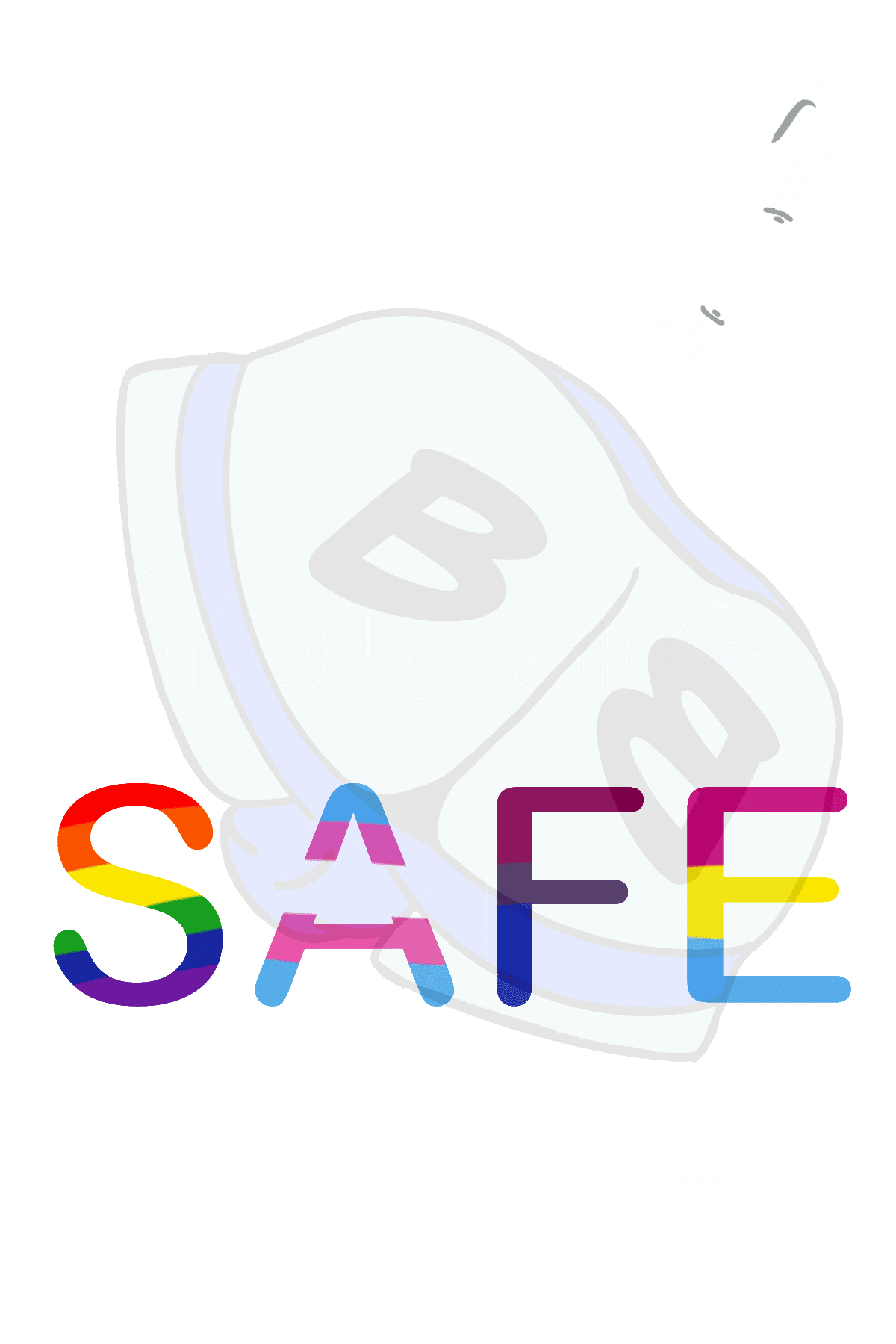 Safe With Me Describing subject of a drawing: In a very scary world