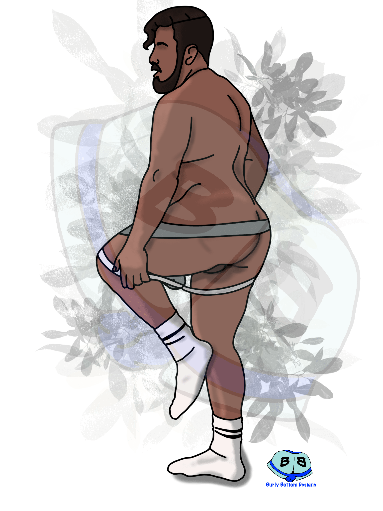 Describing subject of a drawing: Take it off slowly