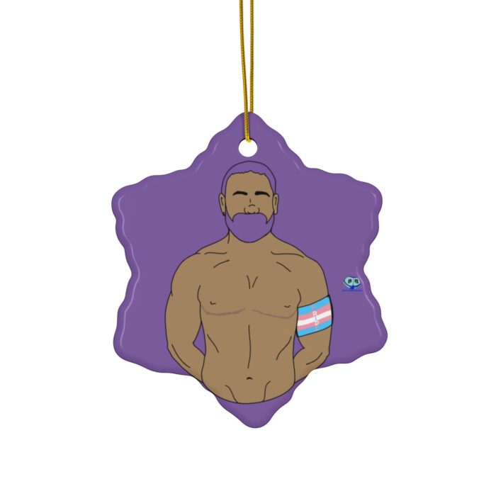 Ceramic Ornament - Trans Pride - Image 4
