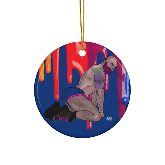 Ceramic Ornament - Pink and Pierced