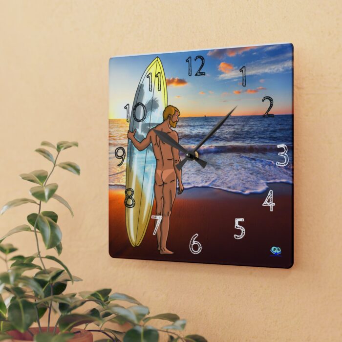 Acrylic Wall Clock - Tan Lines - Image 3